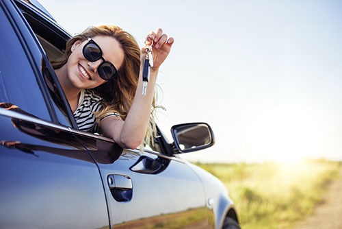 Woman in Car