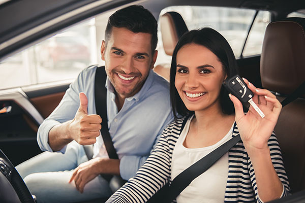 Couple with Car Keys