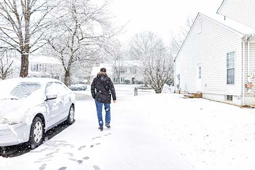 Warming up car